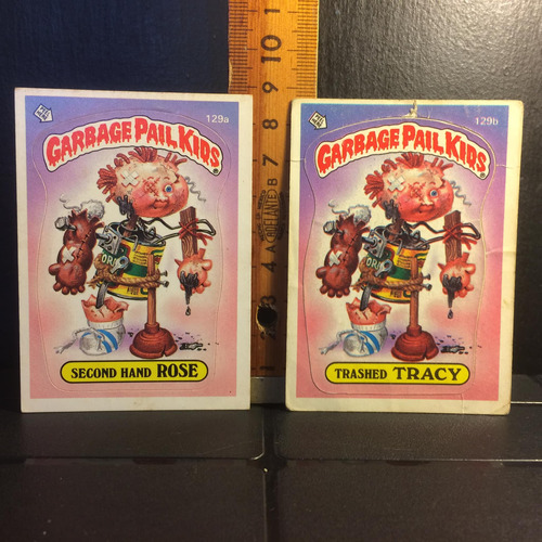 Garbage Pail Kids 129 Second Hand Rose A Y Trashed Tracy