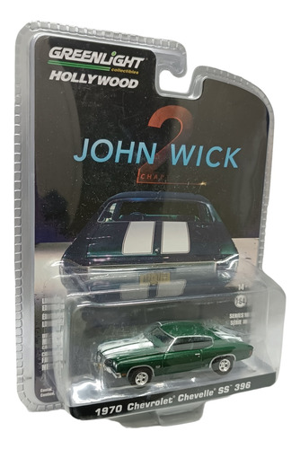 John Wick, Chevrolet Chevelle,escala 1/64, 8cms, Greenlight 