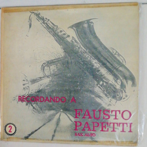 Recordando A Fausto Papetti Vol 2 Saxo Alto Disco Vinilo