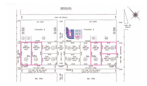 Venta 132 Bis Y 489 Lotes Terreno Gorina Escritura Perfecta