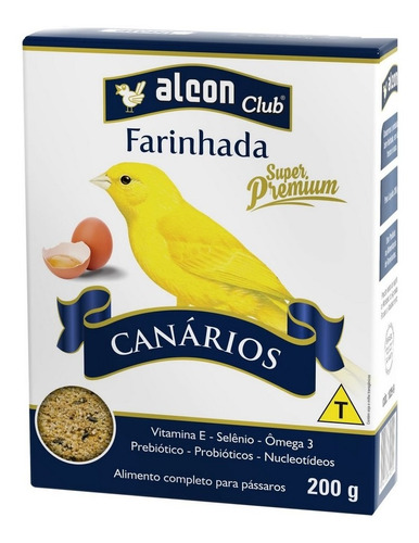 Farinhada Com Ovo Para Canários Alcon Club 200g