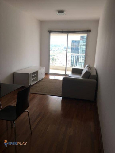 Apartamento No Brooklin, Ao Lado Da Berrini, 75m De Area Útil, 2 Dormitórios E 2 Vagas De Garagem - Ap3324