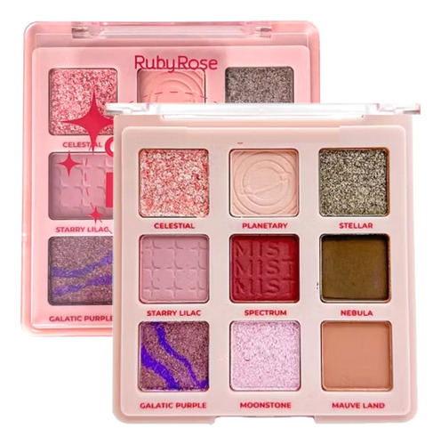 Paleta De Sombras Cosmic Mist Hbe2204ruby Rose