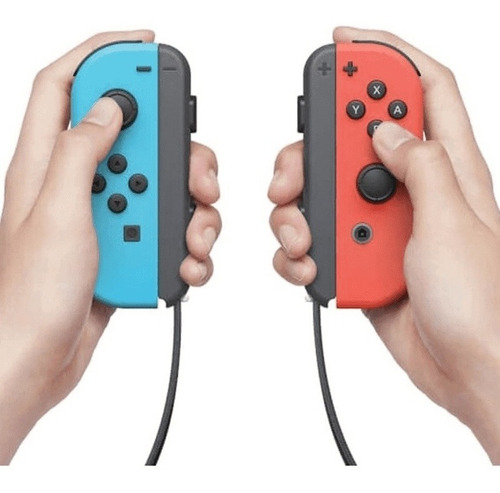 Set de control joystick inalámbrico Nintendo Switch Joy-Con (L)/(R) Neón rojo neón y azul neón