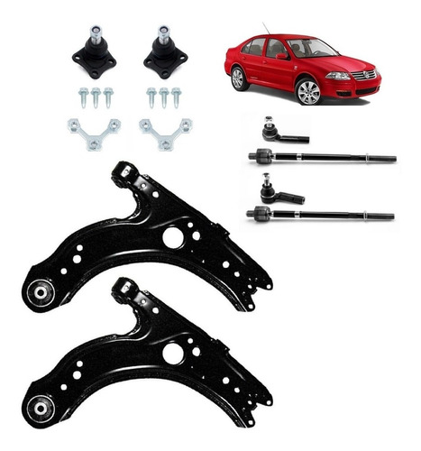 Kit Horquillas Jetta A4 2 Bieletas Terminales 2 Rotulas 2012