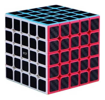 Cubo Rubik 5 X 5 Fibra De Carbono Qy Speedcube 