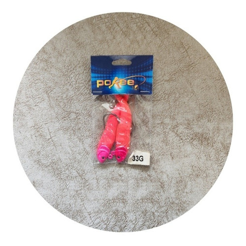 Señuelo Soft Bait Pokee 33 Gramos/12cms, Rosado,pack  2