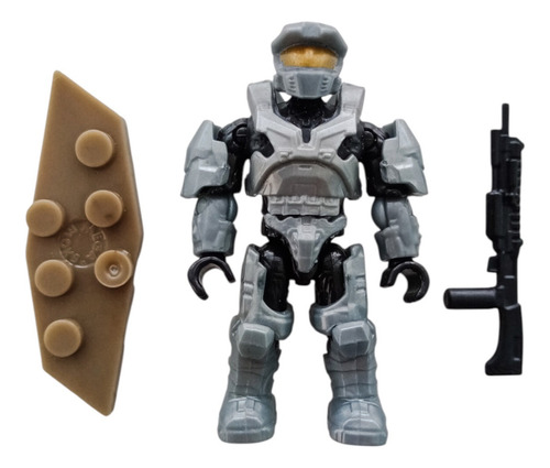 Silver Spartan Halo Clash On The Ring Mega Construx (Usado)