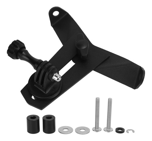 Soporte Negro Para Cámara Delantera De Motocicleta, Acero, C