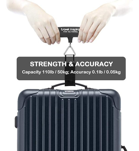 Báscula De Equipaje Travel Inspira, Bolsa Digital Portátil P