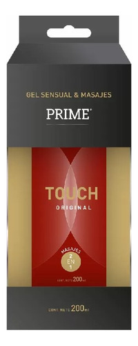 Gel Lubricante Prime Touch 2 En 1 Sensual Y Masajes X 200 Ml