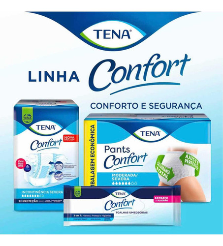 Fralda Calça Geriátrica Unissex Tena Pants Confort G/eg 16 U