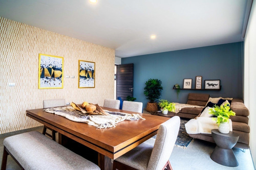 Imagen 3 de 28 de Departamento Con Jardin En Zibata Luks Townhouses