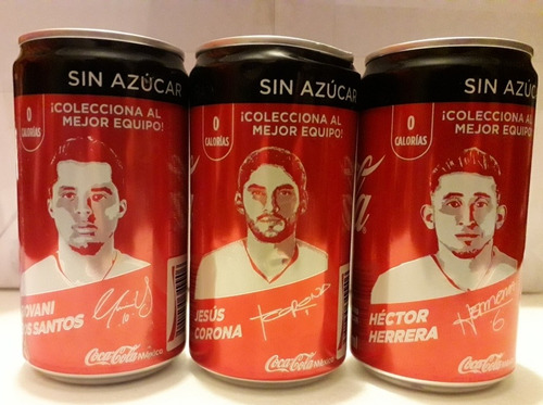 Latas Coca Cola Edición Limitada Jugadores S. M. Russia 2018