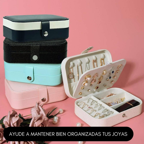 Imagen 5 de 10 de Organizador Joyas Estuche Joyero Portátil Viaje Exhibidor