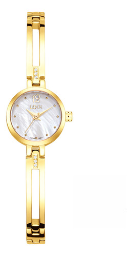Reloj Loix La1134 Para Mujer Clásico En Acero 