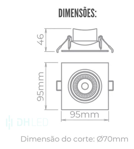 Kit 10x Embutido Easy Evo Recuado Mr16 4,5w 4000k Sth7915/40