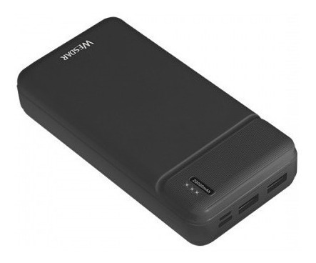 Power Bank Wesdar S150 20000mha Entrada: Type C + 2 Usb 2a