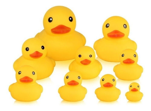 Mini Cute Yellow Rubber Bath Ducks 50pcs 2024