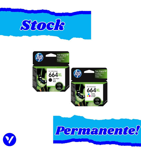 Combo Cartucho De Tinta Hp 664xl Negro/tricolor