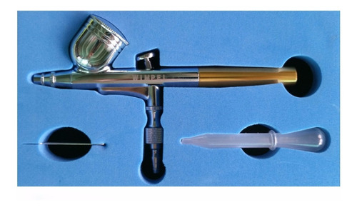 Imagem 5 de 5 de Aerógrafo Profissional Dupla Ação Bico 0,35mm Mp1002 Wimpel