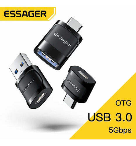 Adaptador Convertidor Otg Usb Micro Usb-c 3pzs