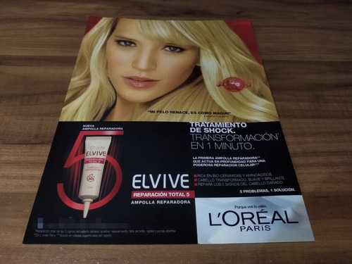 (pg685) Publicidad Luisana Lopilato * Elvive (Usado)