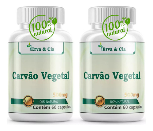 Carbón Vegetal 100% Natural 120 Cápsulas