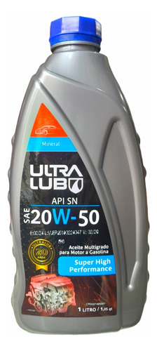 Aceite 20w 50 Mineral Ultralub