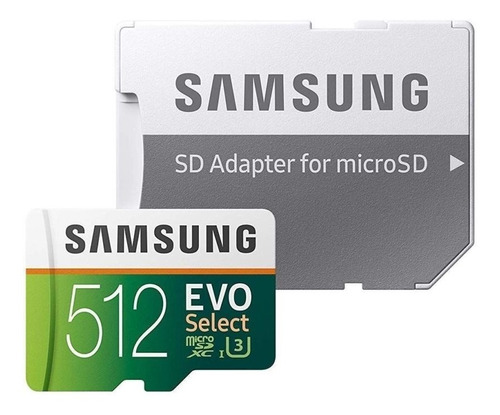 Cartão 512gb Samsung Microsdxc Select 4k 100mb/s Imp. Usa