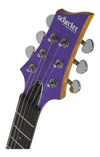 Guitarra elétrica Schecter C-6 Deluxe de tília satin purple