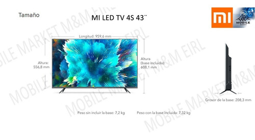 Televisor Xiaomi Mi Tv 4s 43 Pulgadas Nuevo/ Sellado Stock