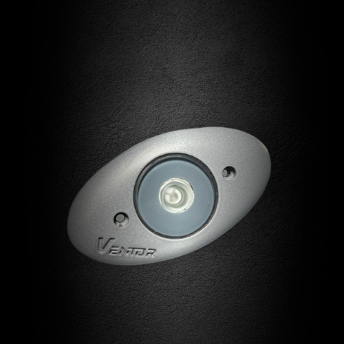 Luminaria Tapa Ovalada P/empotrar En Piso Luz Color Azul 1w