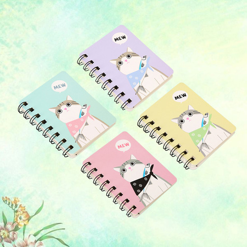 Mini Cuaderno De Dibujos Animados Portátil, Cuaderno De Bols