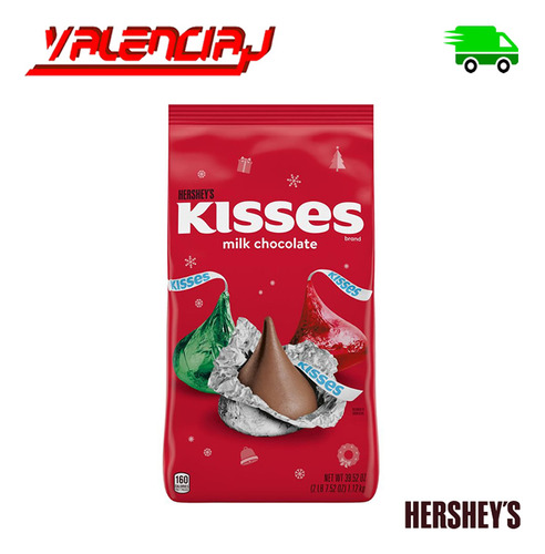 Chocolates Hersheys Kisses 1.12k Bolsa Navideña