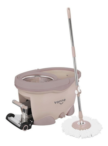 Imagen 3 de 5 de Limpiador Escurridor Vonne Con Pedal 8l Rueda Manija Vmop01