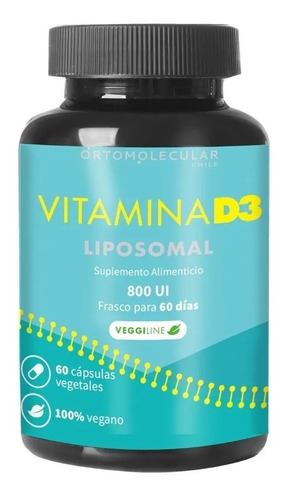 Vitamina D3 Liposomal 1000 Ui 60 Caps. | Ortomolecular