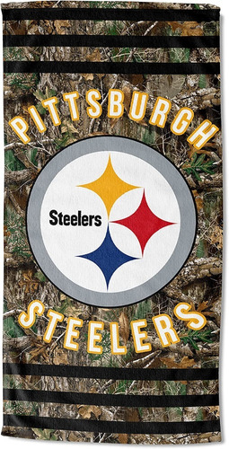 Toalla De Playa Pittsburgh Steelers 76 X 152 Cm Realtree