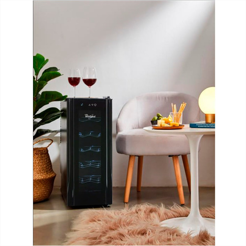 Cava De Vinos Whirlpool Wzc12a 12 Botellas Vertical 33 Lts