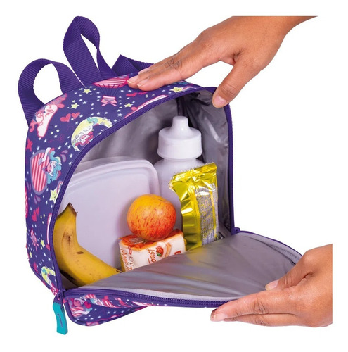 Imagem 7 de 9 de Kit Mochila Malinha Unicórnio Escolar Infantil 4 Rodinha 360
