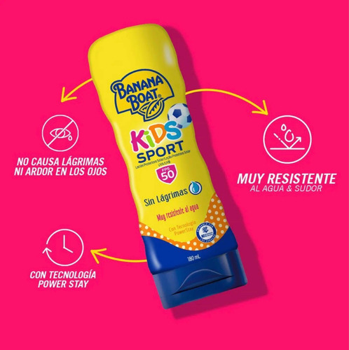 Protector Solar Banana Boat Kids Sport Fps 50 + 180 Ml