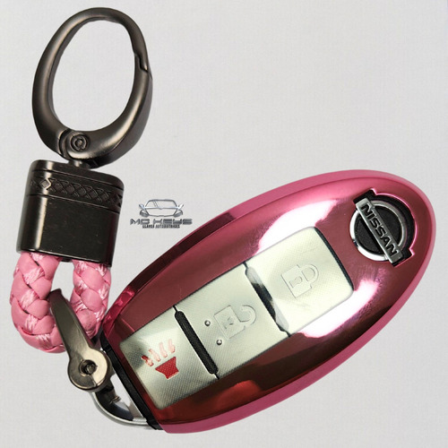 Funda Llave Nissan Sentra Versa Xtrail Altima Rogue Rosa Tpu