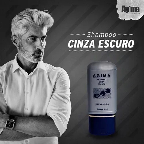 Shampoo Cinza Escuro 80ml Agima
