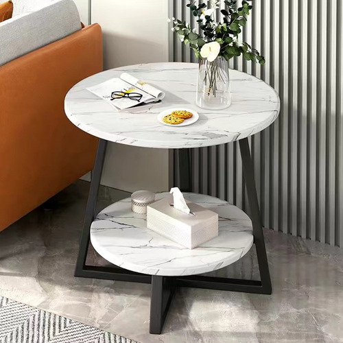 Mesa Redonda De Madera Estilo Mesa De Centro Minimalista
