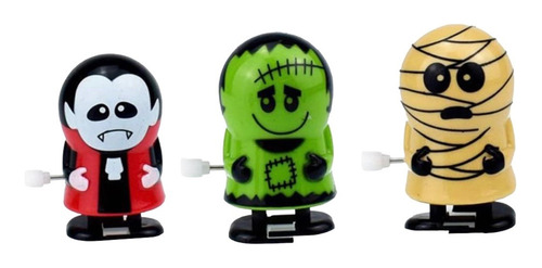 Pequeños Muñecos De Cuerda 3 Piezas Halloween Set Monstruos