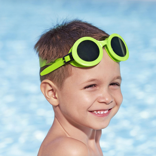 Goggles Infantiles Bestway Aquashades Para Natación Colores Color Verde