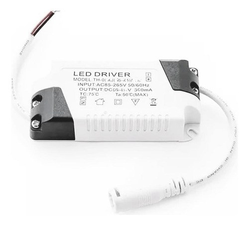 Controlador de fuente de alimentación Taschibra para panel LED de 3 W, blanco mate Ip20