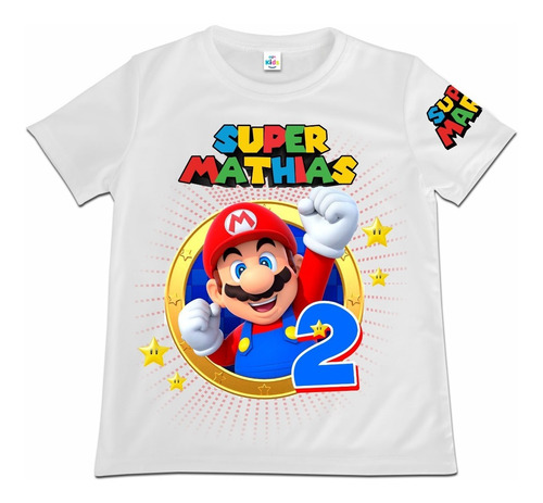 Franela Camisa Niño Niña Super Mario Bros Poliester
