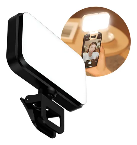 Mini Ring Light Portátil Tsitsa Pro I-Light 3 Tons Bateria Recarr...