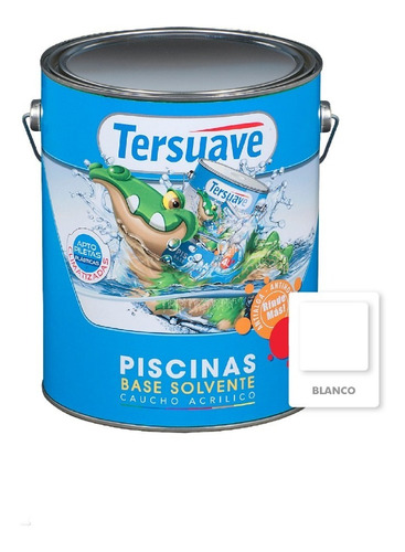 Pintura Para Piscina Pileta Fibra Blanca Solvente 10 Lts Mix